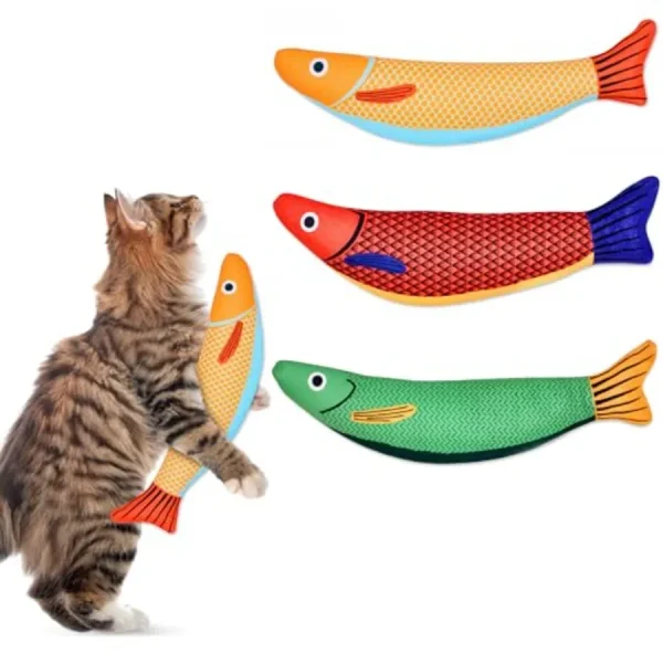 Cat Toys Catnip Toys Durable with Rattle Sound Interactive