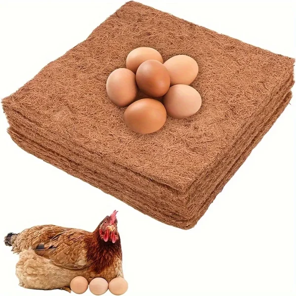 Eco-Friendly Coconut Coir & Palm Fiber Chicken Nesting Pads