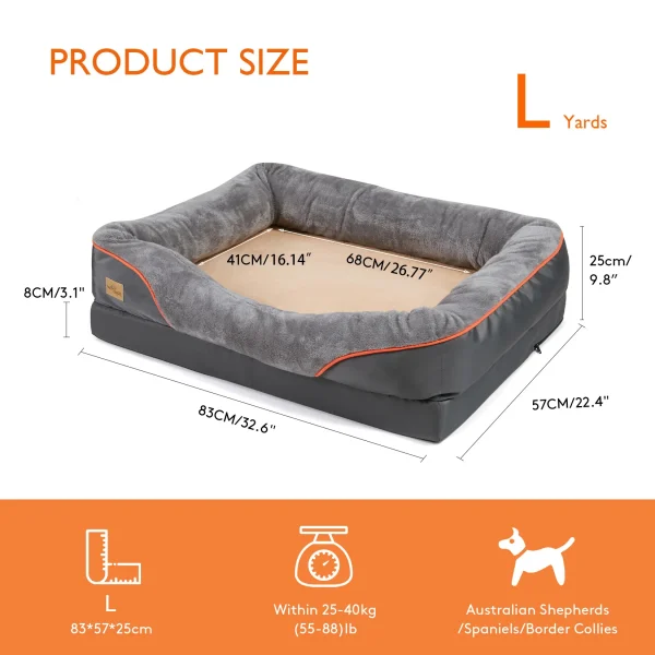 Dog Bed Soft Comfortable Removable Washable Waterproof