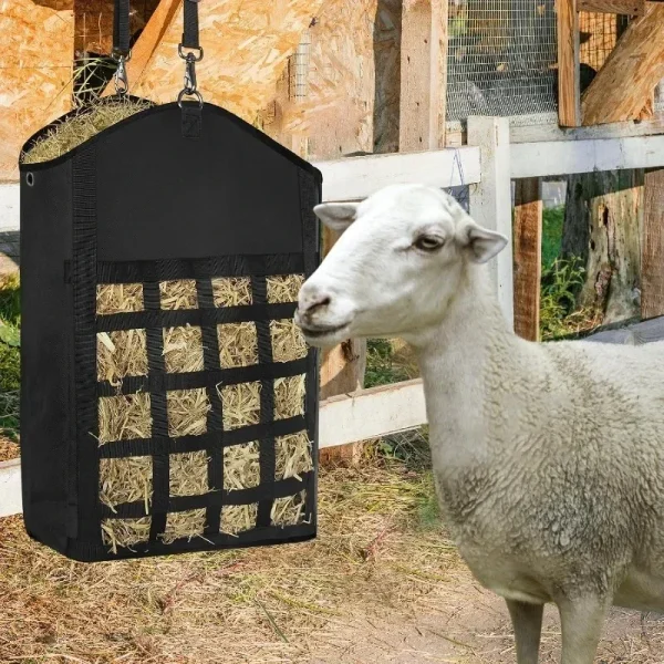 Double-Sided Slow-Feed Hay Net for livestock