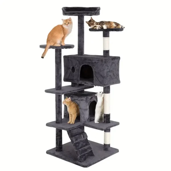 Cat Condo with Sisal-Covered Scratching