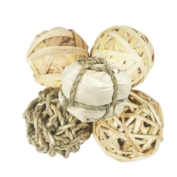 5PCS Rabbit Ball Toys Bunny Treats For Teething