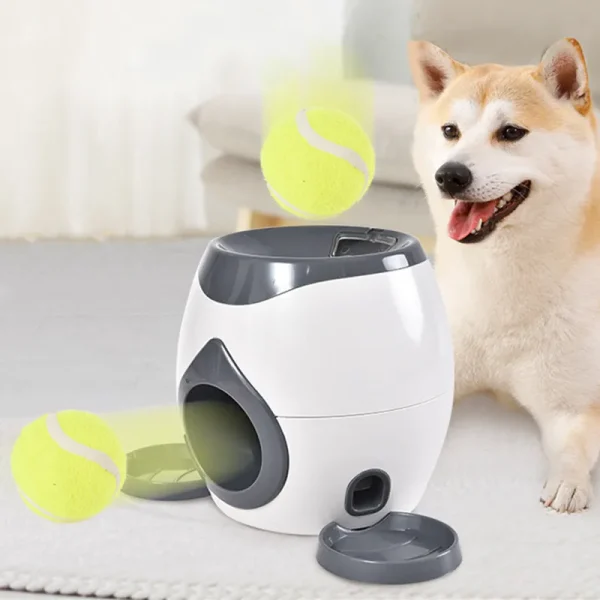2 in 1 Dog Pet Interactive Toy Tennis Ball Launcher