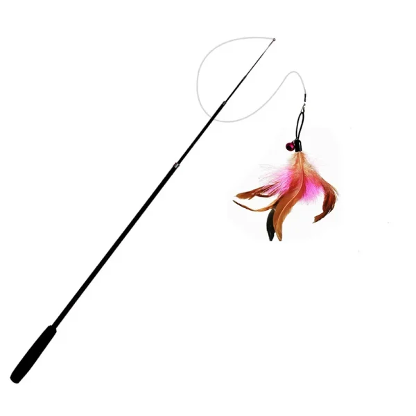 Cat Stick Fishing Rod Scratch Resistant Feather